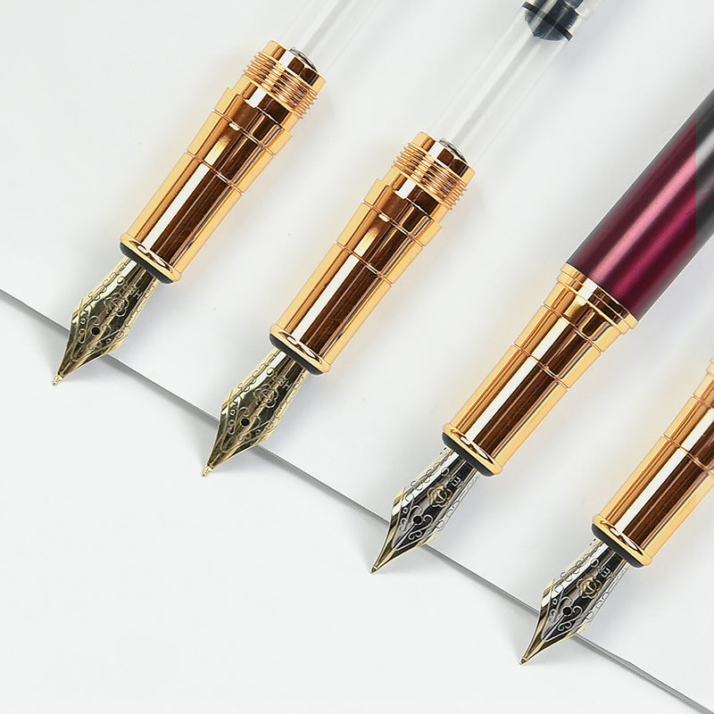 HERO 7006 Fountain Pen Metal Gift Box Set With A Etra Pen and Ink For Business Office School Students Supplies