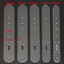 5pc Leather Craft Acrylic Belt Billet Buckle Head End Templates Tool Set