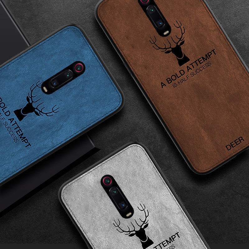 BAKEEY Deer Shockproof Cloth&TPU Protective Case For Xiaomi Mi 9T / Mi9T PRO / Redmi K20 / Redmi K20 PRO