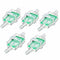 5pcs 6mm Inline Fuel Oil Filter for Motorcycle Moped Scooter Dirt Bike Green