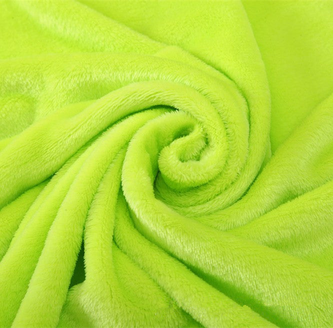 27.6x39.4inch Travel Warm Velvet Blanket Double-sided Air-conditioned Solid Bedding Towel