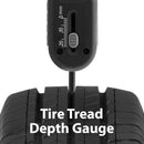 Digital Tire Pressure Monitor Gauge Car Bike Meter Flashlight Air Release Inflator Tread