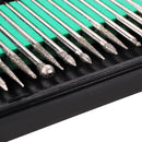 30PCS Diamond Burrs Grits Rotary Tool Drill Bit Manicure Pedicure Grinding Accessories Kit Nail Art Polish