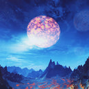 The Snow Mountain USB Wired RGB Colorful Backlit LED Mouse Pad for Gaming Mouse E-Sport
