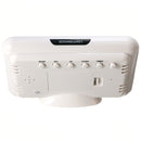 LCD Display Digital Alarm Clock Sound Controlled With Thermometer Backlight Snooze