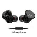 TRN H2 In-ear Heavy Bass HiFi Wired Control Earphone Headphone Dynamic Drive Detachable 2Pin Headset