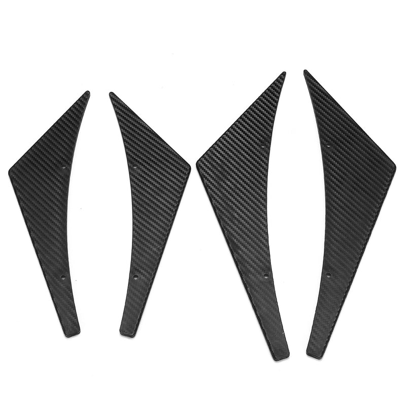 Carbon Fiber Pattern Car Front Bumper Splitter Spoiler Wing Accessory Universal