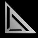 Aluminum Alloy 430x300x300mm Speed Square Layout Tool Metric Rafter Triangle Ruler Woodworking Carpenters Marking Tool