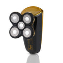 JINGDING Intelligent Speedy Electric Shaver IPX7 Waterproof 5 Heads Floating Shaving Razor