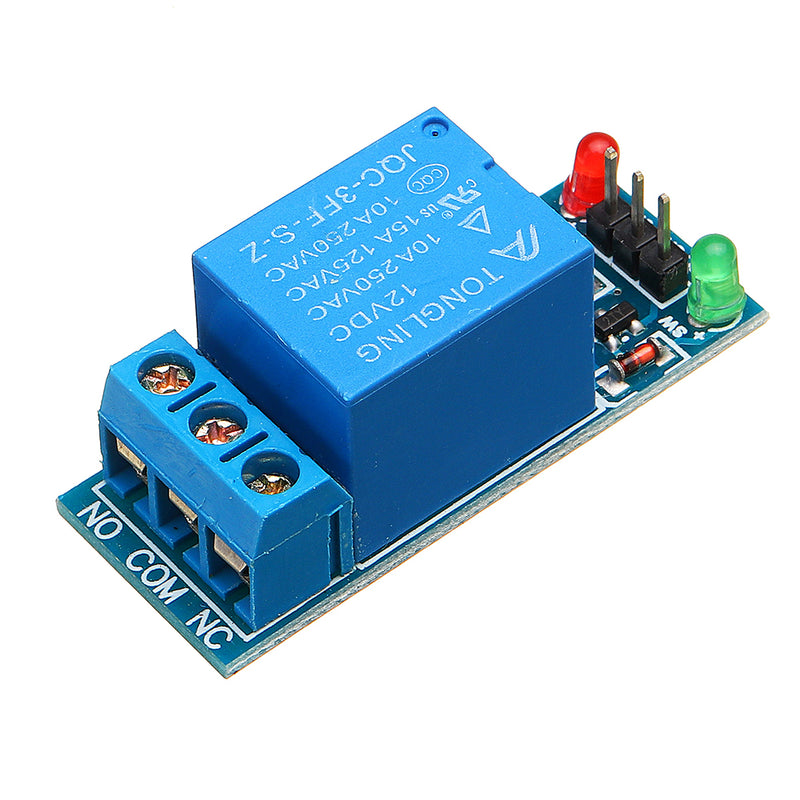 5pcs 1 Channel 12V Relay Module with Optocoupler Isolation Relay High Level Trigger For