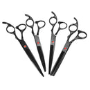 Pet Cat Dog Grooming Kit 7 Inch Scissors Hair Cutting Curved Thinning Shears Comb