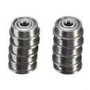 10pcs F623zz Mini Metal Double Shielded Flanged Ball Bearings For 3D Printer