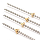 T10 Lead Screw 12/24/36/48 Inch Lead Screw with Brass Nut 300 600 900 1200mm