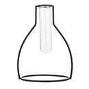 Creative Hanging Test Tube Glass Vase Hydroponic Flower Container + Base Holder