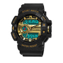 SANDA 599 Luminous Display Candar Stopwatch Men Fashion Sport Watch Dual Disaplay Digital Watch