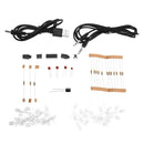 EQKIT Audio Spectrum 8x4 DIY Kit Level Indicator Voice Spectrum Lights Red+Blue Colorful Display