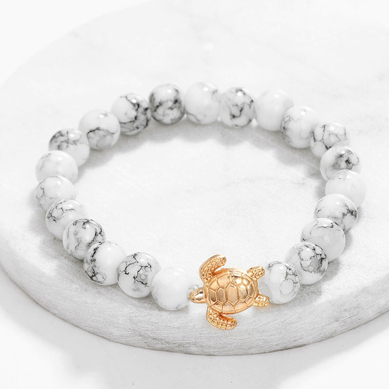 5 Pcs Bohemian Beaded Simple Bracelet Set Turtle Pineapple Map Heart Bracelet For Women