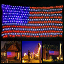 2m*1m 420 LED Flag Net Lamp American String Light For Festival Holiday Indoor Outdoor Decoration AC110V