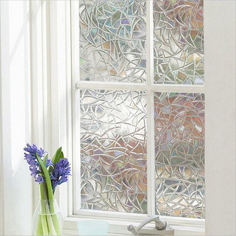 3D Anti-UV Waterproof Translucent Glass Film Sticker Privacy Home Window