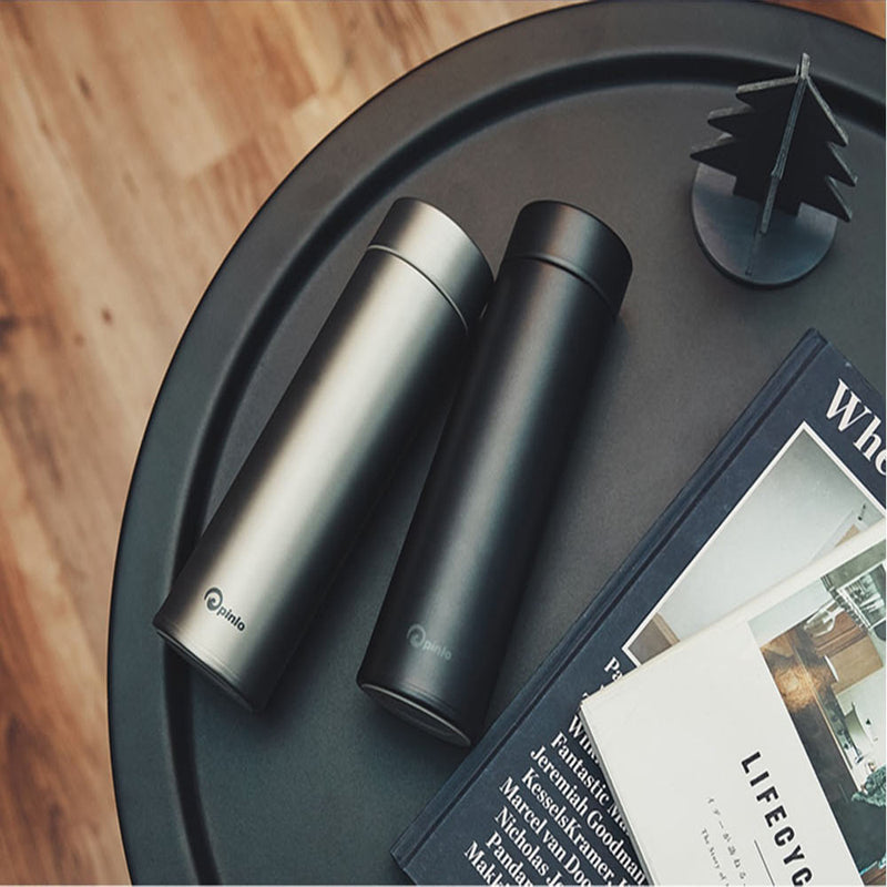 Pinlo Vacuum Insulation Cup Water Bottle Pro 480ML Stainless Steel Thermos Cup