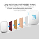 CACAZI FA86 Self-powered Waterproof Wireless Doorbell 1 Transmitter to 1 Receiver Home Call Ring Bell No Battery Required Button 150M Remote