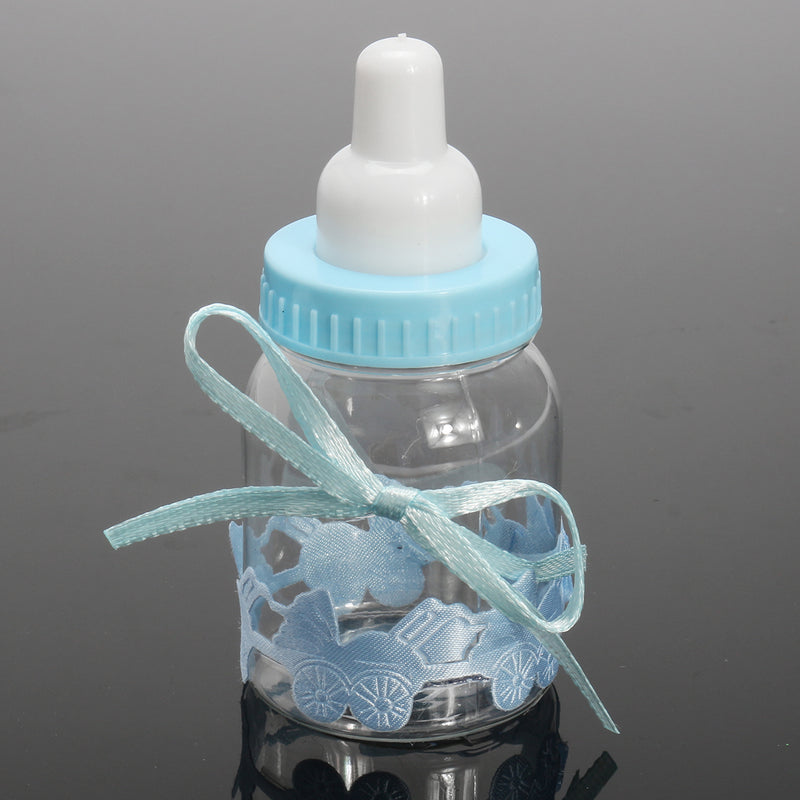 12Pcs Fillable Bottles Candy Box Baby Shower Baptism Party Favour Christening