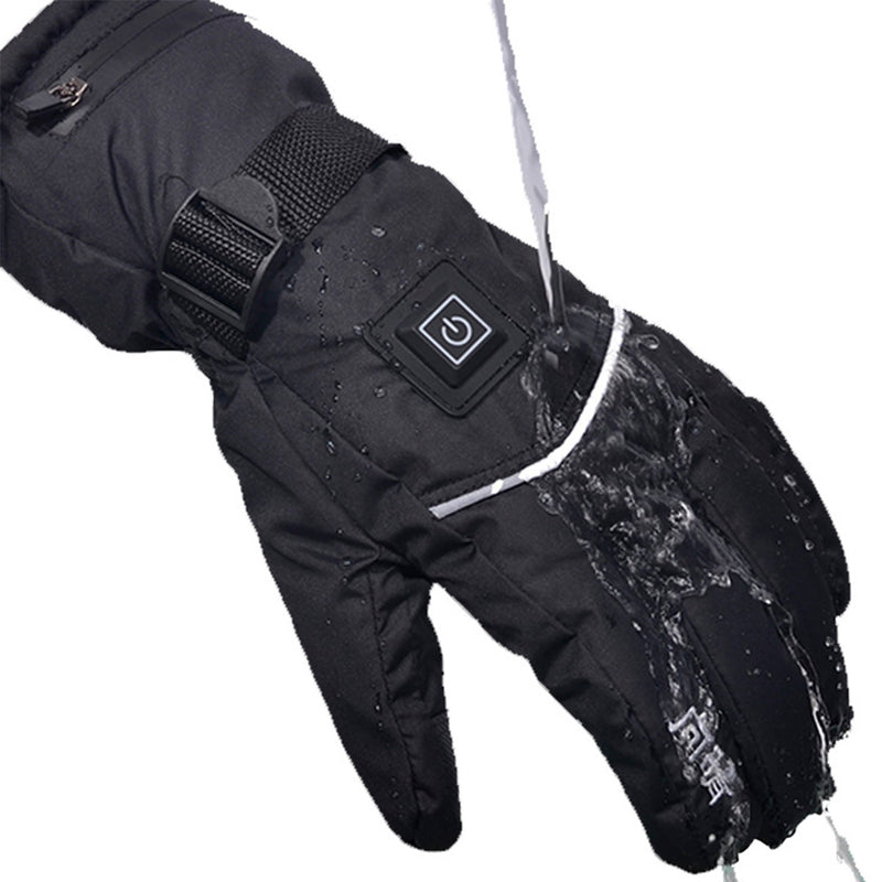 Waterproof Electric Battery Heating Heated Gloves Thermal Winter Warmer 2600/3600mAh
