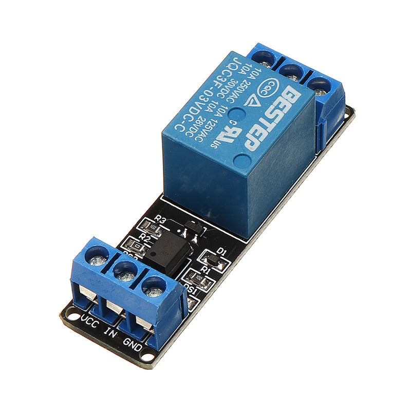 BESTEP 1 Channel 3.3V Low Level Trigger Relay Module Optocoupler Isolation Terminal