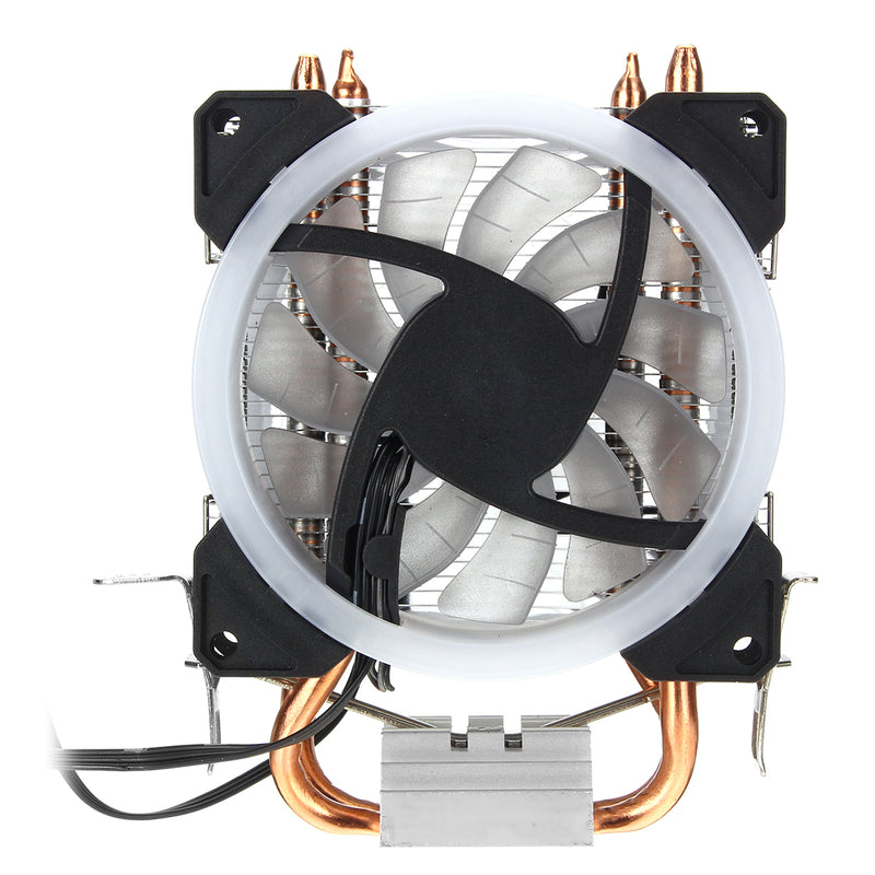 Aurora CPU Cooler RGB Cooling Fan 4Pin For Intel LGA 775 1150 1151 1155 1156 1366 AMD