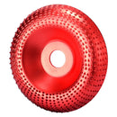 Drillpro 100mm Curve Extreme Shaping Disc Tungsten Carbide Wood Carving Disc Grinder Wheel Abrasive Disc Sanding Rotary Tool for 100 115 Angle Grinder