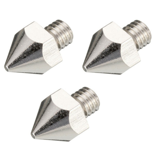 3Pcs 0.5mm Nozzle for 3mm Filament 3D Printer