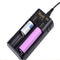 Yonii Q2 Double Slot USB Rechargeable Lithium Battery Charger Multi-functional Intelligent Charger for 18650/26650/21700/AAA Battery