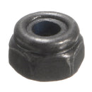 M3x0.5mm Zinc Plated Self-locking Nylon Insert Hex Lock Nuts Black 100pcs