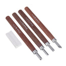 Drillpro 4-12pcs SKS9 Steel Woodcut Carve Cutter Wood Carving Tool Hand Sculpture Engraving Cutter