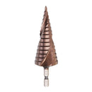 Drillpro 3-12/4-20/4-32mm M35 Cobalt Step Drill Bit 1/4 Inch Hex Shank HSS-Co Step Drill Bit