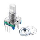 Machifit 15mm Rotary Encoder Switch with Key Switch 2 Bit Gray Scale Micro Switch