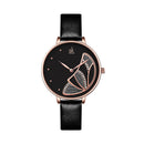 SHENGKE SK K0118 Fashion Butterfly Pattern Casual Ladies Dress Watch Women Quartz Watch