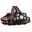 XANES 2501-A 7LED 2200 Lumens Bicycling Headlamp 6 Switch Modes With SOS Help Whistle Bike Light