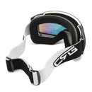 Double Lens Snowboard Ski Goggles Magnet UV Protection Anti Fog White Frame