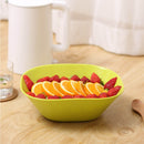 Green Salad Bowl PP Round Rectangle Large Capacity Serving Bowl Microwavable Fruit Vegetable Snacks Bowl from Xiaomi Youpin