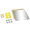 220*220mm Heated Bed Platform Hot Bed Steel Plate with Circular Magnet + Magnetic Sticker + PEI Sheet for Prusa I3 3D Printer