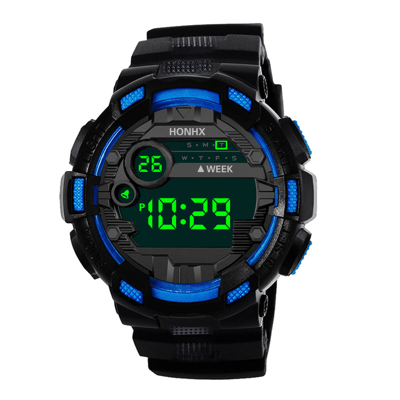 HONHX 71-66F Men Camouflage Fashion Sport Style Luminous Display Digital Watch