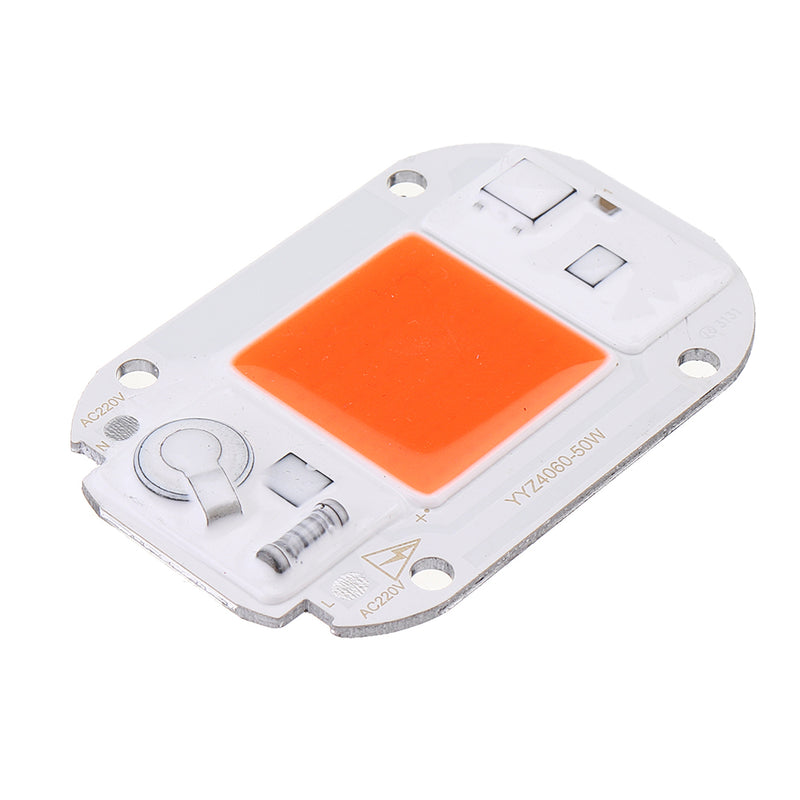 High Power 50W Full Spectrum COB LED Grow Light Chip with Lens for Floodlight AC220-240V