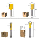 12pcs 8mm Shank Router Bit Set Woodworking Cutter Tool With Wooden Case