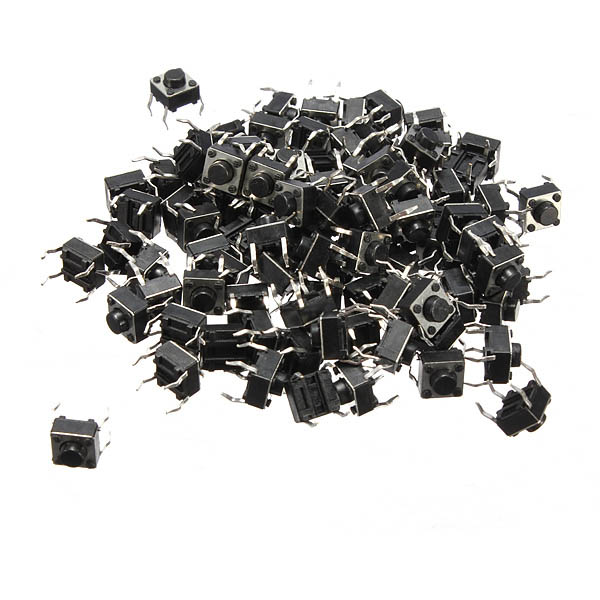 Geekcreit 4000pcs Mini Micro Momentary Tactile Tact Switch Push Button DIP P4 Normally Open