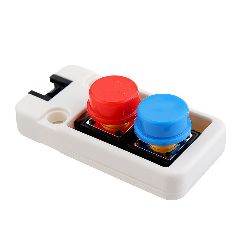 10pcs Mini Dual Push Button Switch Unit with GROVE Port Cable Connector Compatible with FIRE /M5GO ESP32 Micro