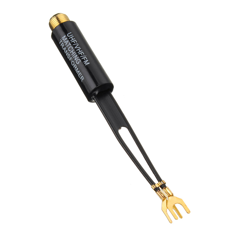 UHF VHF FM TV F Cable Balun 75-300 Ohm Adapter Antenna Matching Transformer