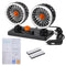 12V/24V Electric Van Car Dual Head Cooling 360 Oscillating Dashboard Air Fan