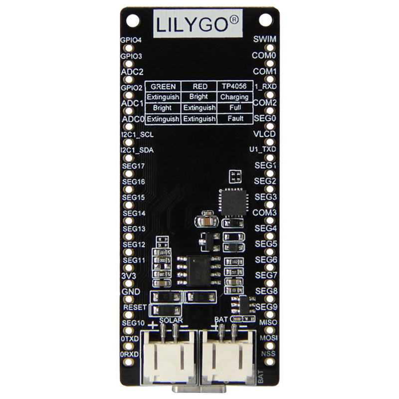 LILYGO T-Solar Development Board ASR6505 Integrates SX1262LORa Module Solar Power Supply Interface