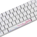 Five-sided Dyesub OEM Profile PBT Sakura Space Bar 6.25u Novelty Keycap for GK61 Black Case and Cherry MX Switch Keyboard